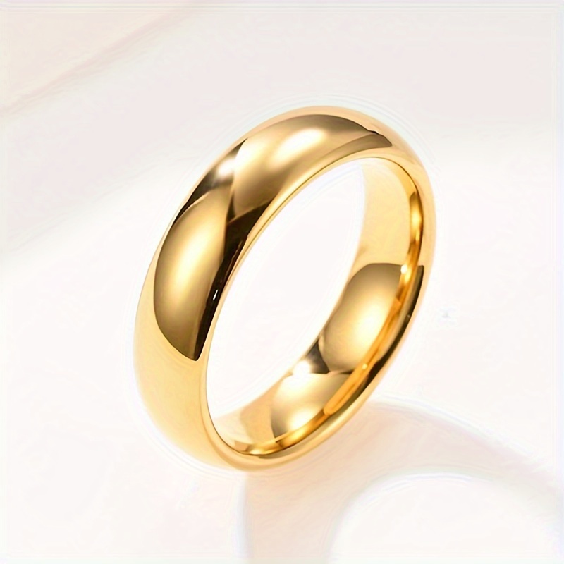 Gents plain gold deals ring