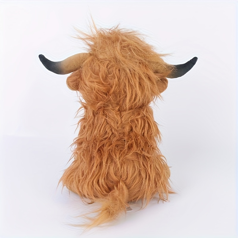 Highland Cow Peluche Toy, 27cm / 11 '', Poupée en peluche douce Highland  Cattle, oreiller en peluche de vache pour enfants et fans cadeau de Noël