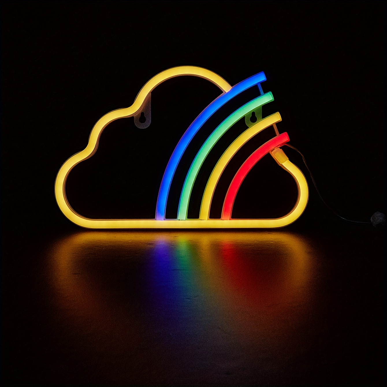 SAYDY arc-en-ciel nuage LED enseigne au néon lumière Art coloré néon  veilleuses intérieur mur décor USB alimenté 