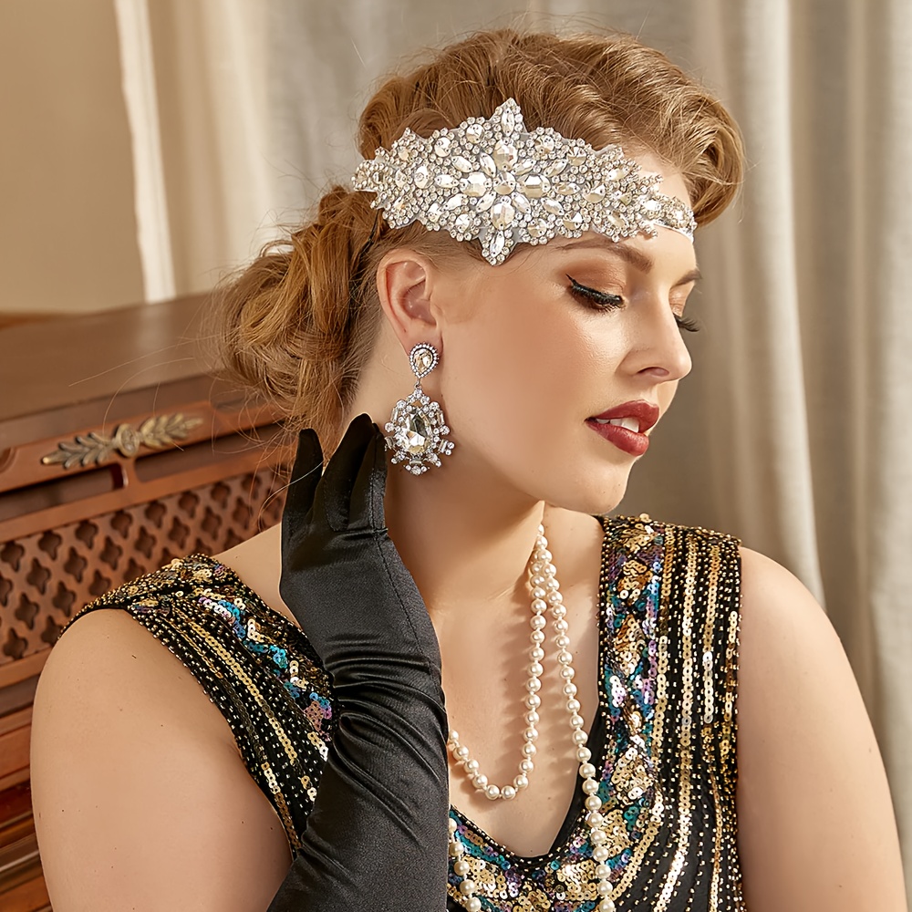 Great Gatsby – serre-tête pour Costume, boucles d'oreilles