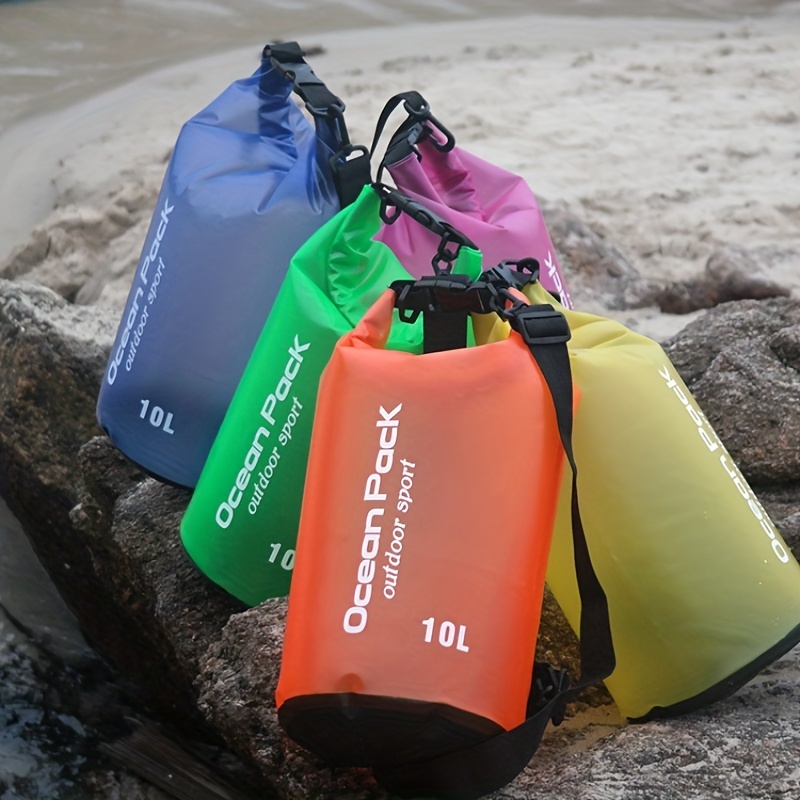 MATEPROX Sac Sec étanche 5L 10L 20L Dry Bag Sack avec Sangle réglable, Sac  étanche pour Kayak, Randonnée, Rafting et Camping avec Pochette étanche