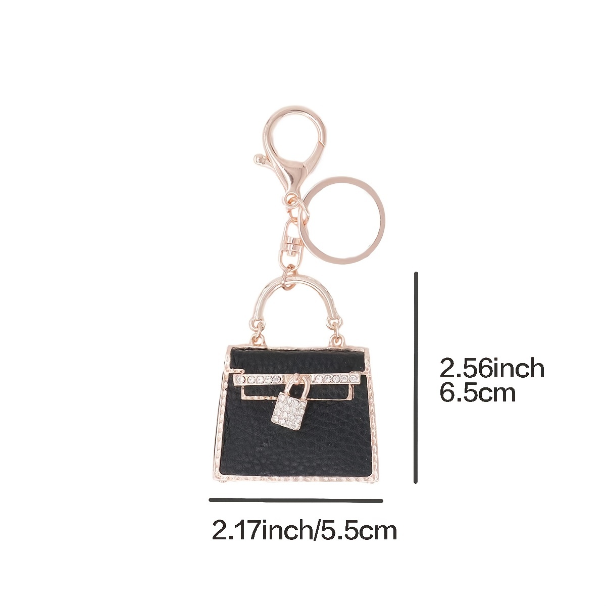 Diamond Bag Charm Keychain