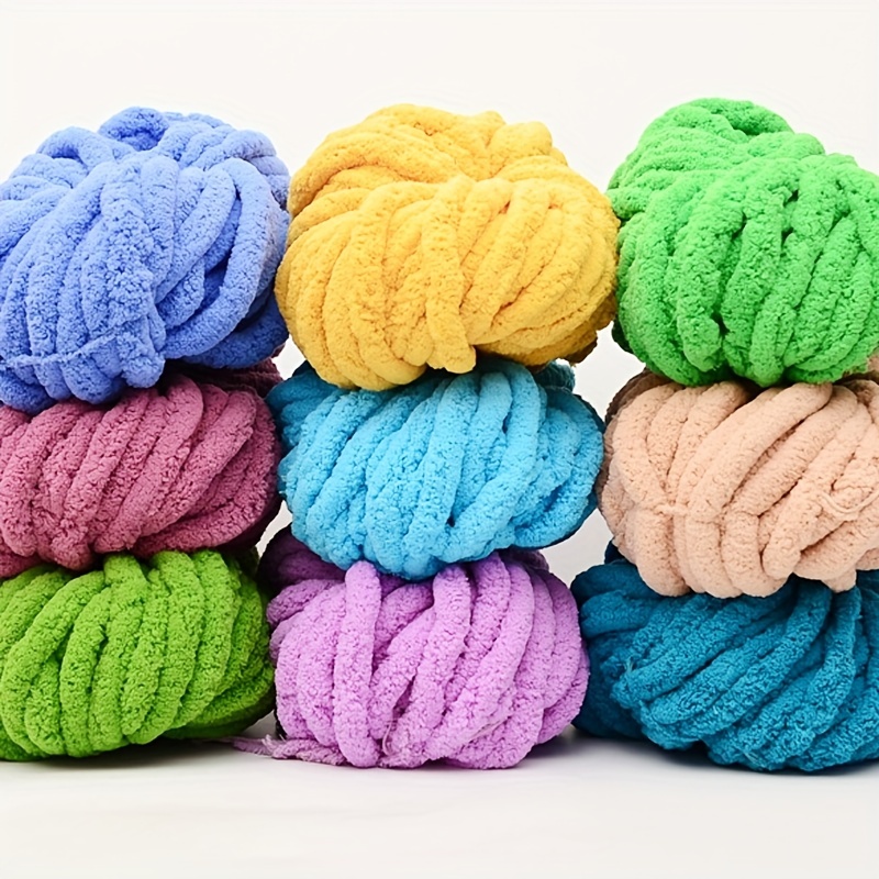 1 Solid Color Chunky Yarn Cloth Strap Yarn For Diy - Temu