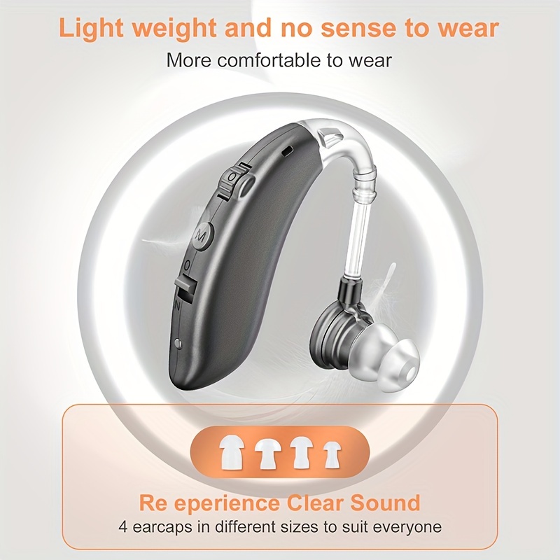 Audífonos recargables para personas mayores, audífonos LIGINN  Amplificadores auditivos, dispositivo amplificador de sonido con  cancelación de ruido