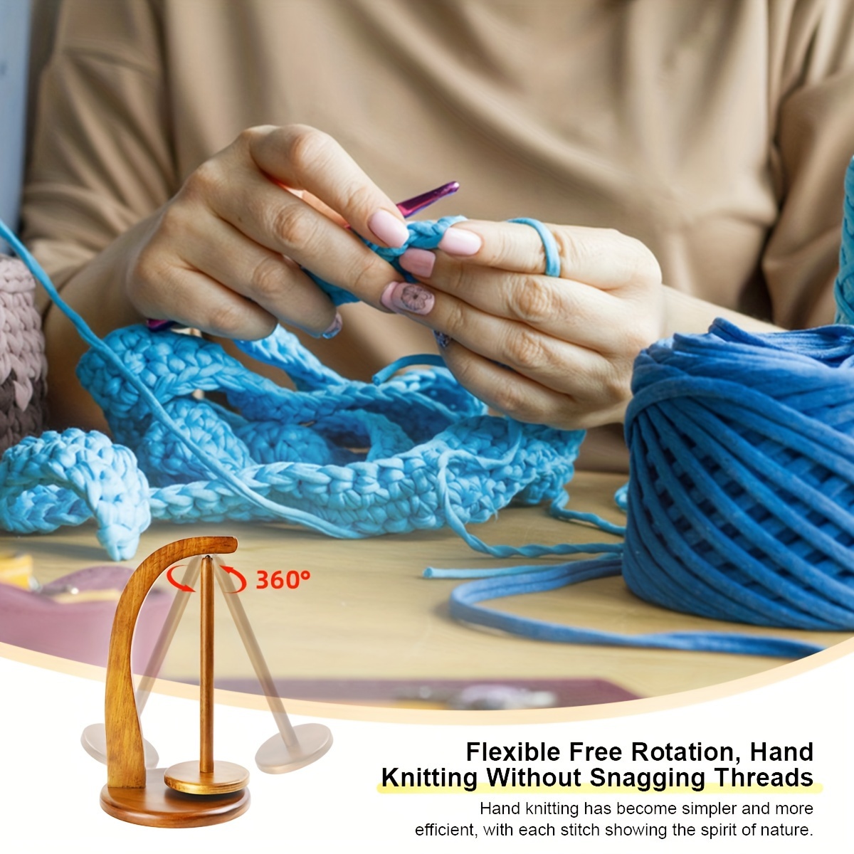 Yarn Holder For Knitting And Crocheting,Crochet Gift For Knitting