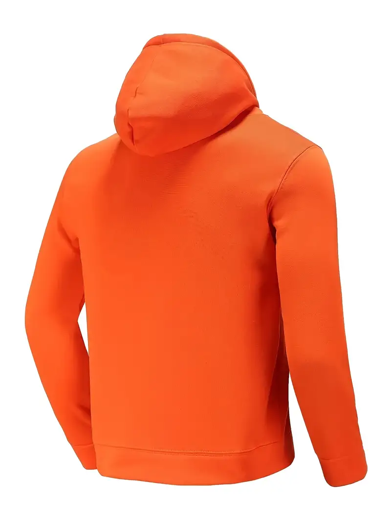 Solid Color Mens Hoodies Pullover Loose Fit with Pockets Hoodies