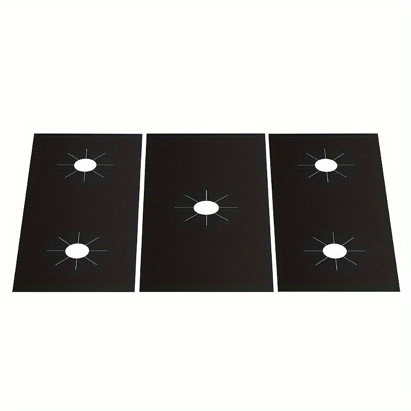 

Set Of 3, High Temperature Resistant Gas Stove Protector With 0.2mm Thickness, Easy To Clean And Reusable Stove Mat, Ptfe Gas Stove Mat, Stove Protector, Oil And Dirt Resistant , Kitchen Accessory