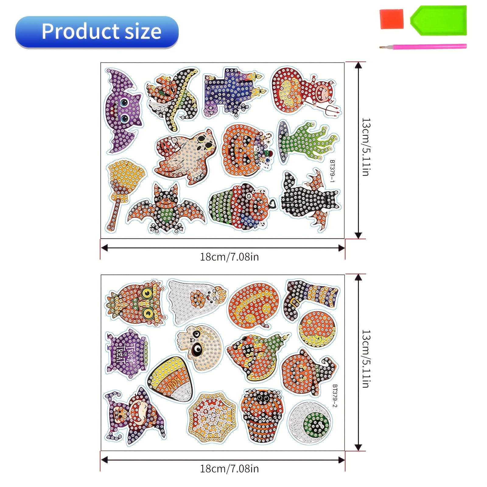 Halloween Theme Diamond Decals,autumn Theme, Diamond Painting Kits