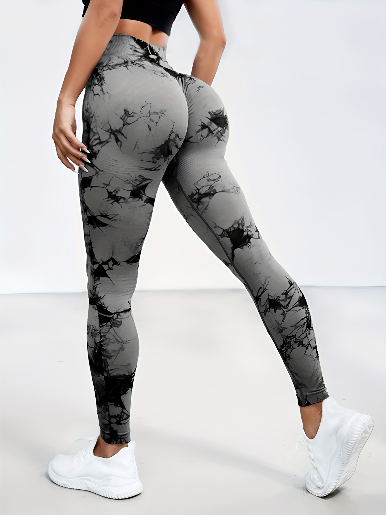 Paisley Printed Pattern High Waist And Hip Lifting Yoga Pants For Exercise  Fitness Training, High Stretch Sports Leggings, Women's Activewear