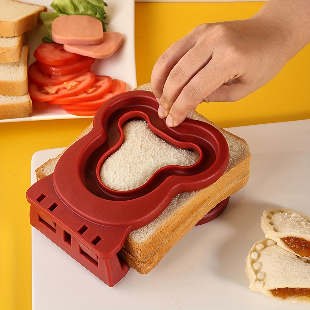 1pc, Sandwich Cutter And Sealer, Stainless Steel Cookie Cutter, Pastry  Cutter, For Lunch Box Decoration, Baking Tools, Kitchen Accessories