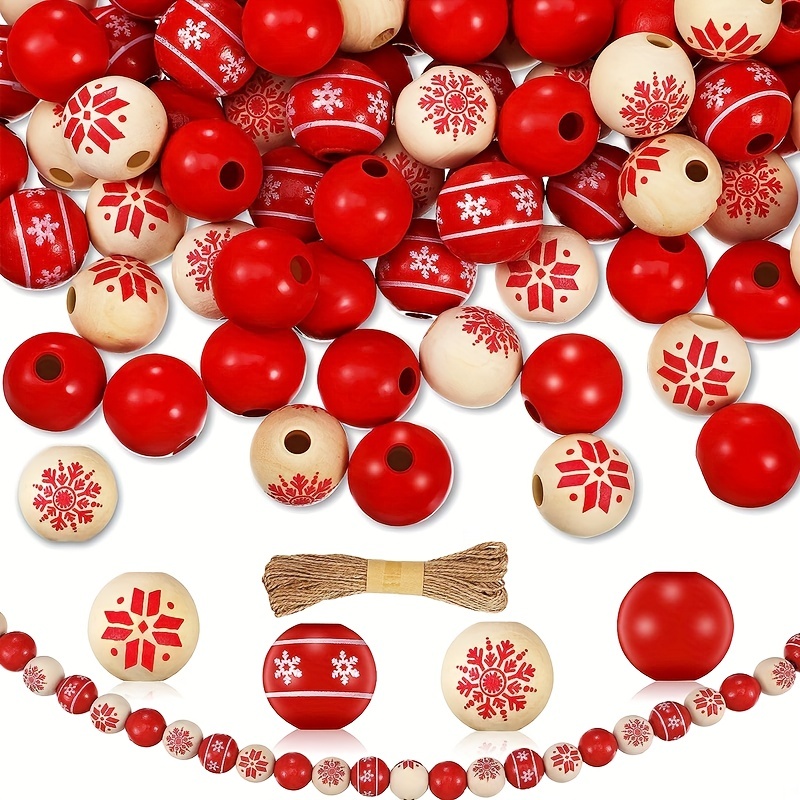 Valentine's Day Craft Beads Round Colorful Beads Farmhouse - Temu