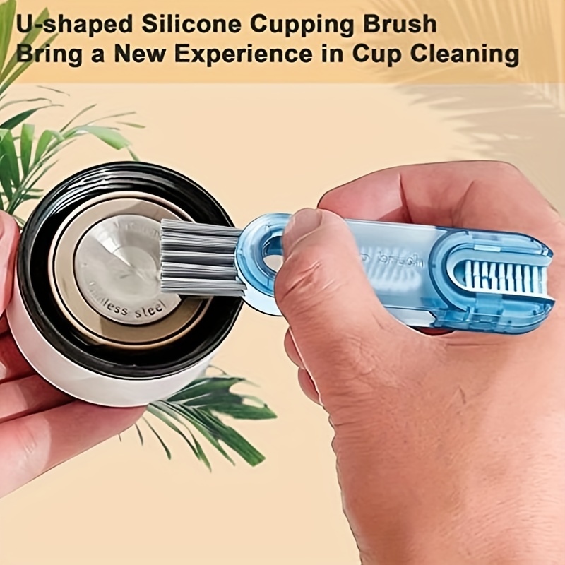 Bottle Cleaner Brush Cup Crevice Cleaning Brush Silicone - Temu