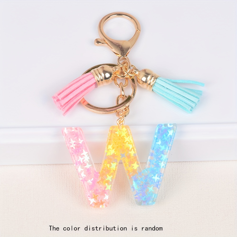  Wocide Initial Letter Keychain for Women Cute Keychains  Aesthetic Girly Resin Alphabet Monogram Key Chain Charm for Car Keys Girls  Kids Backpacks Purse Bag Charms for Handbags(Letter A) : Clothing, Shoes