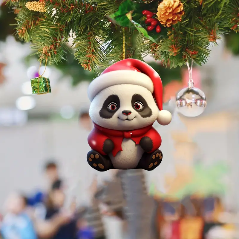 Panda Acrylic Pendant Festivals Decor Car Decor Room Decor - Temu