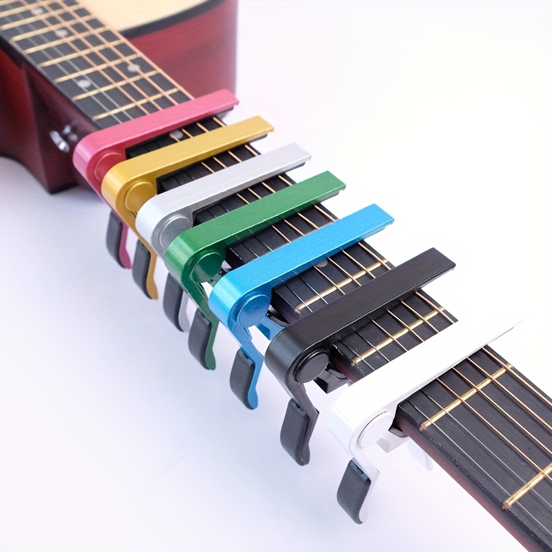 Pince de guitare Capo guitare acoustique portable Rdeghly avec 2 pics pour  violon ukulélé basse 