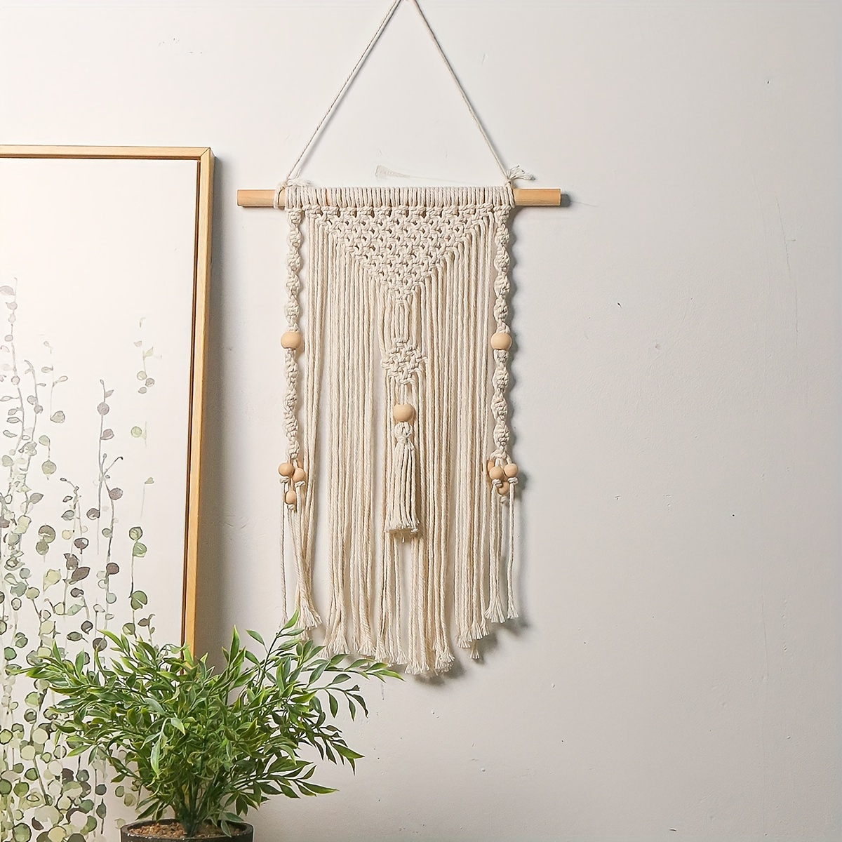 Tapiz de macramé para colgar en la pared