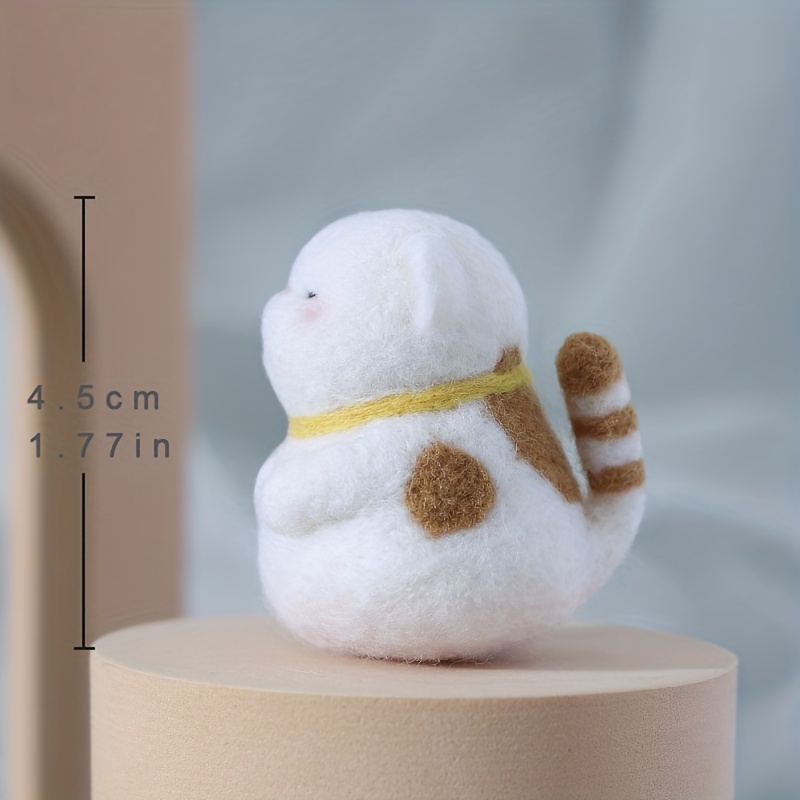 1pc Penguin Wool Felt Poking Handmade Diy Material Bag Creative Needle  Felting Gift Sewing Accessories