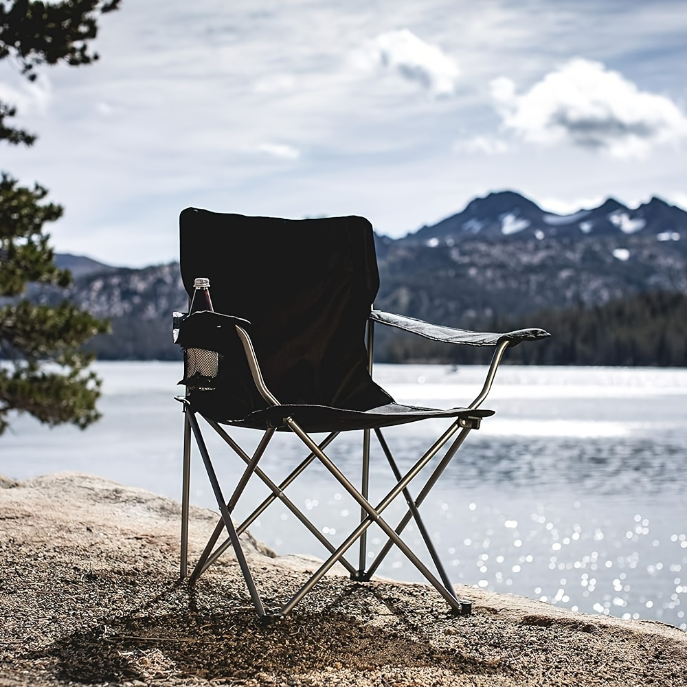 1pc silla de camping portátil, silla plegable versátil, silla deportiva, para exteriores y playa, con bolsa de transporte sports & outdoors temu