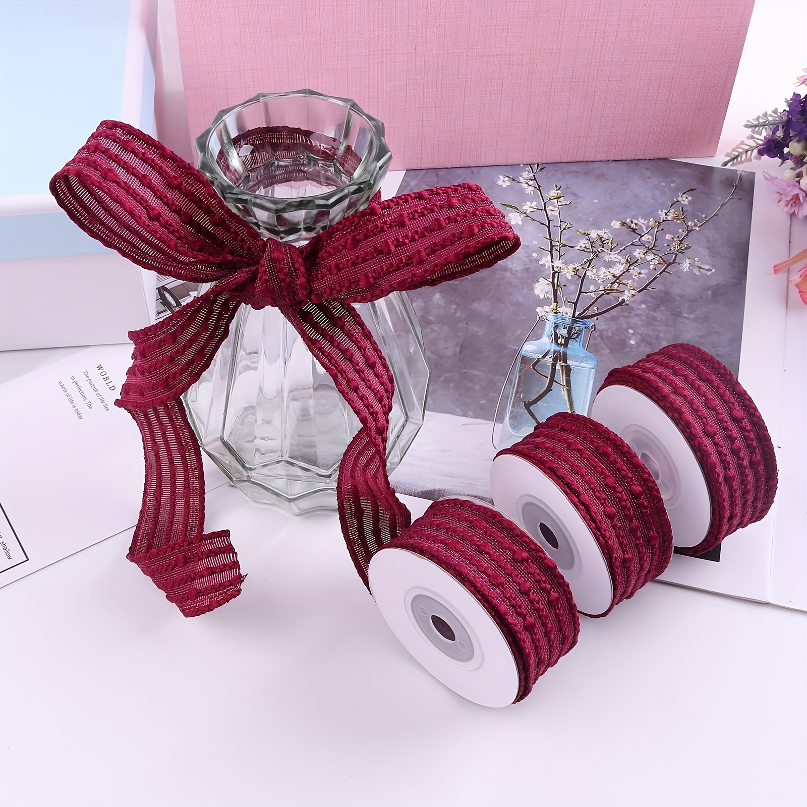 Swallowtail Lace Linen Ribbon Handmade Wedding Bouquets - Temu