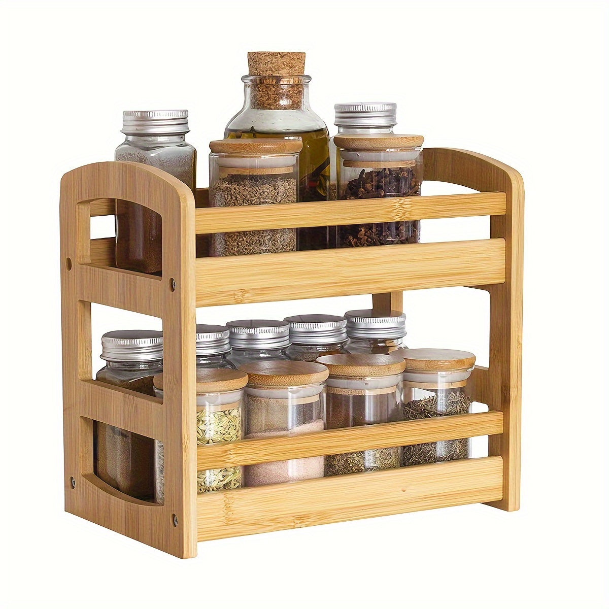 Spice Drawer Organizer 3 Tier Seasoning Organizer Bamboo - Temu