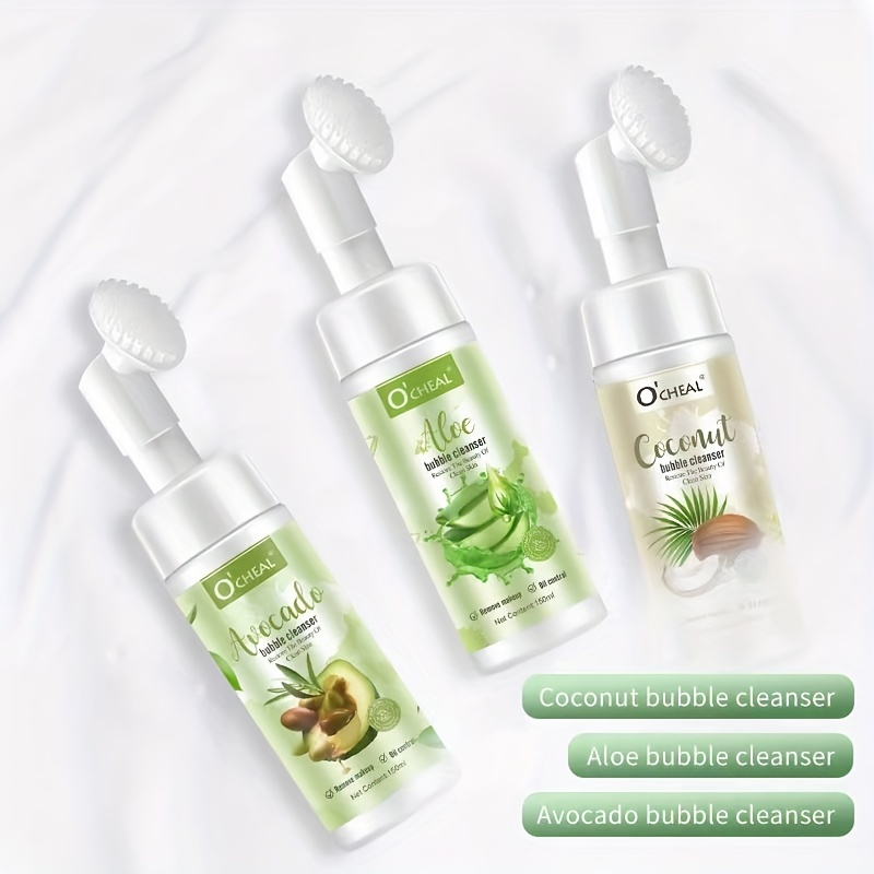 Avocado Aloe Vera Bubble Amino Acid Mild Cream Cleanser - Temu