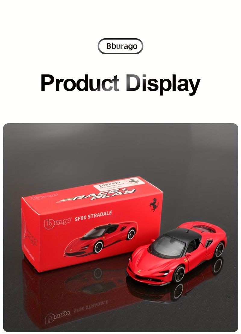 Burago 1:24 Sf90 Stradale Alloy Sports Car: - Temu