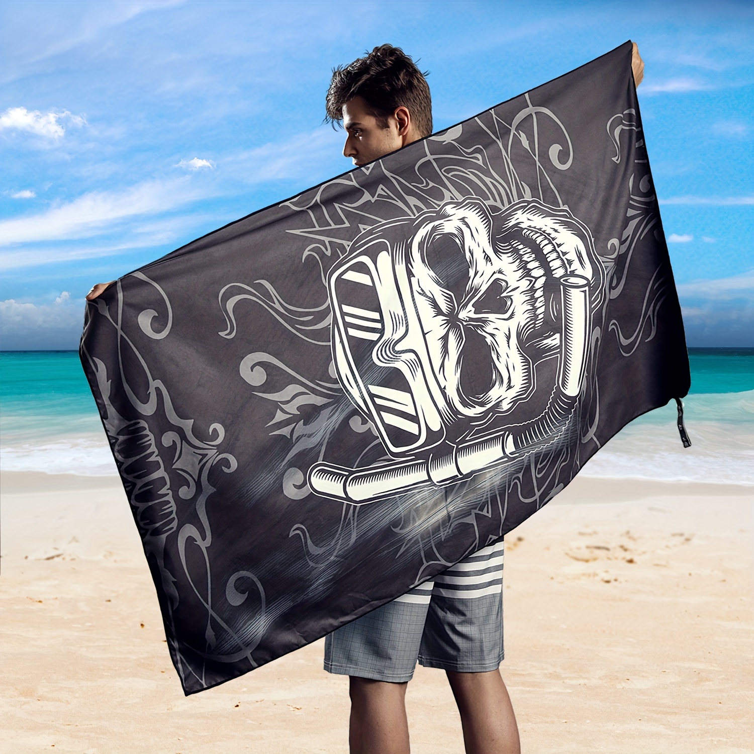 Microfiber Sand Free Beach Towel Thin Quick Fast Dry Super