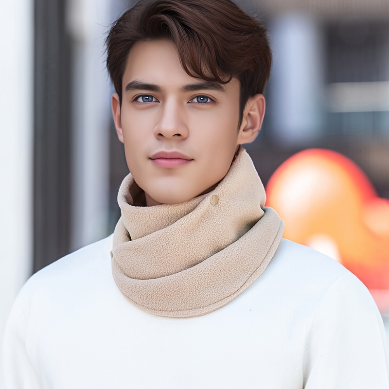 Merino Fleece Neck Warmer Solid Khaki