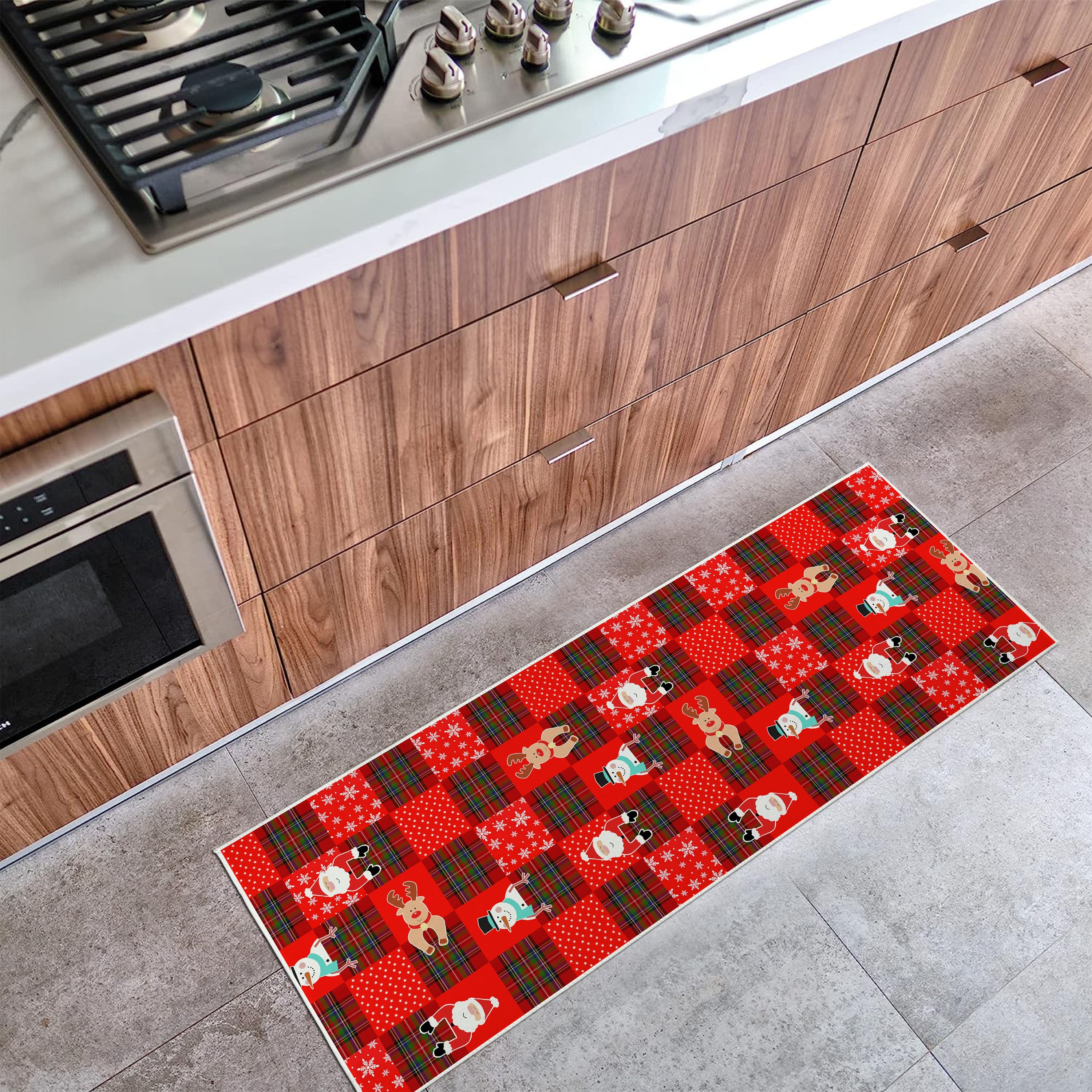 Plaid Christmas Gnome Pattern Floor Mat, Soft Anti-fouling Anti-slip Waterproof  Mat, Suitable For Living Room Kitchen Bedroom Laundry Room, Machine  Washable, Room Decor, Home Decor - Temu