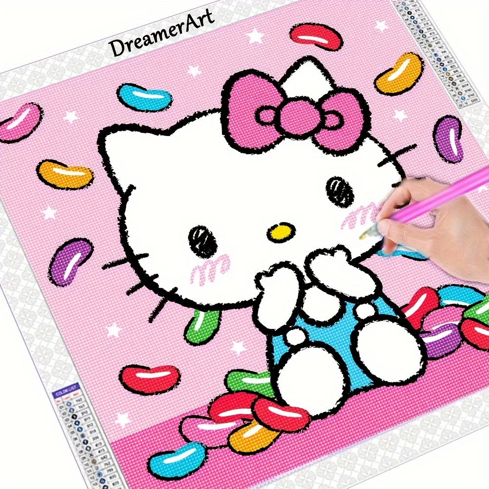 Strawberry Hello Kitty - 5D Diamond Painting 