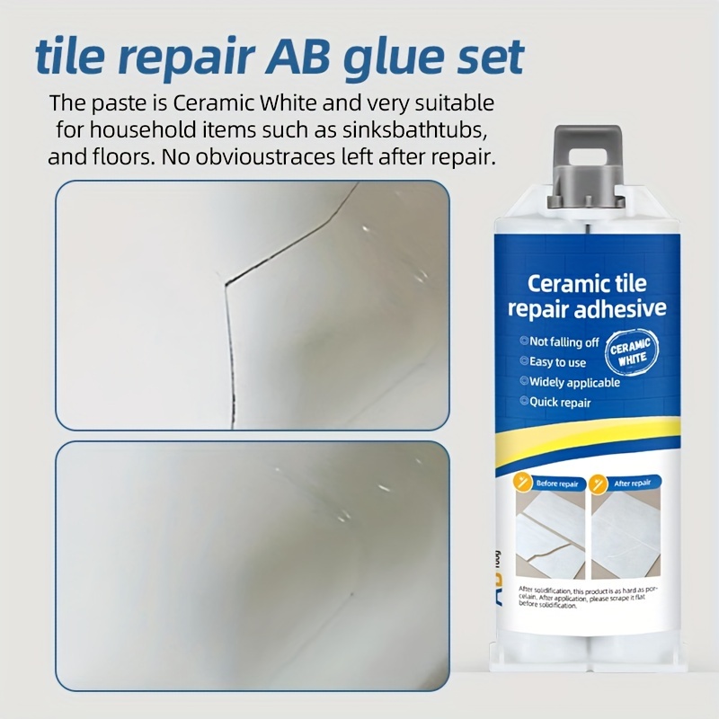 Ceramic Tile Hollowing Special Adhesive Penetration Repair Agent Ceramic  Tile Adhesive Strong Adhesive Wall Tile Warping Repair Ab Glue Set - Temu