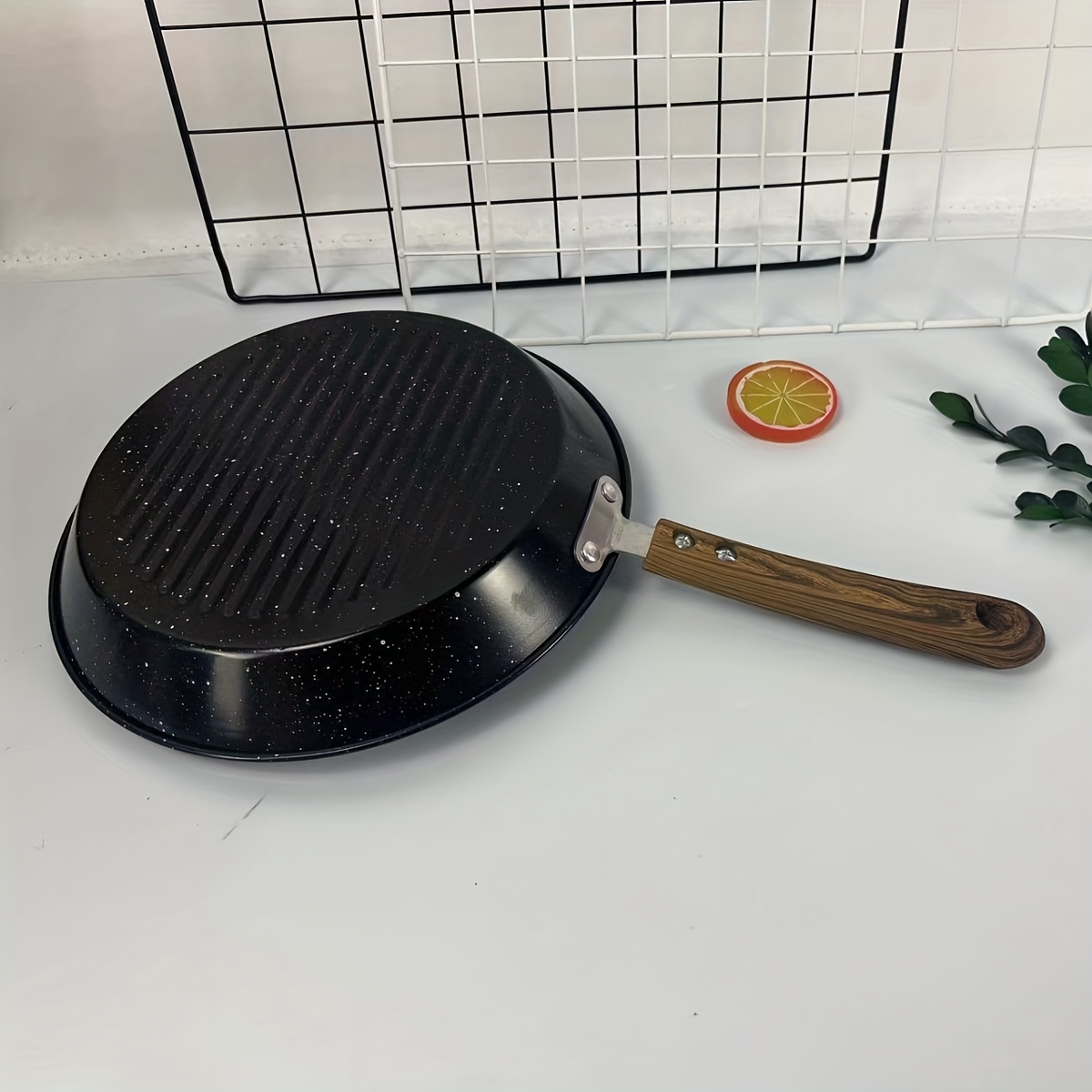 Cast Iron Induction Non Stick Grill Pan Skillet Griddle Cooking Fry Frying  Pan