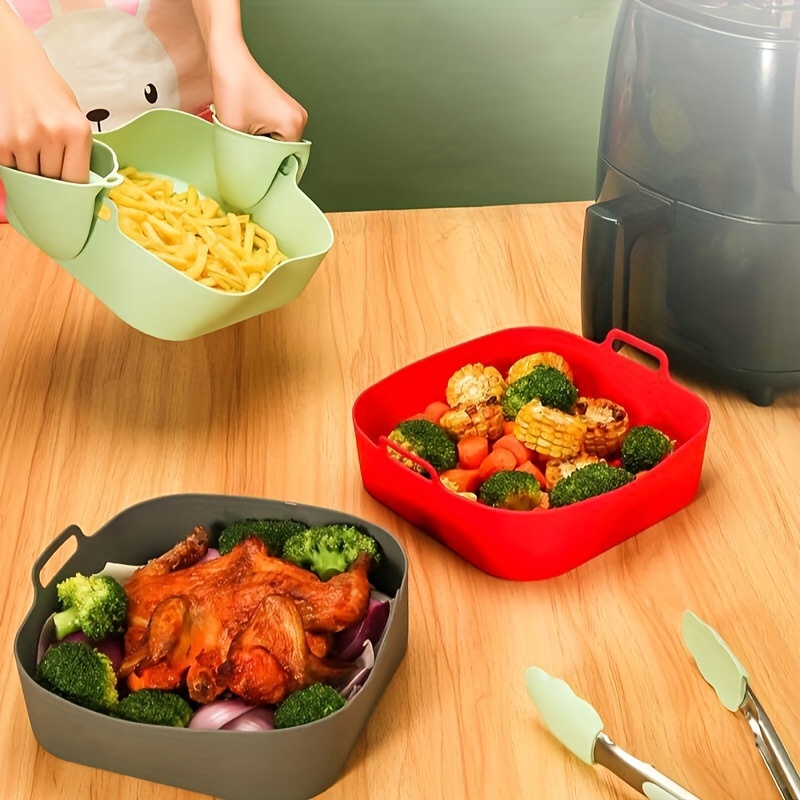Silicone Air Fryer Liners Reusable Air Fryer Silicone Pot - Temu