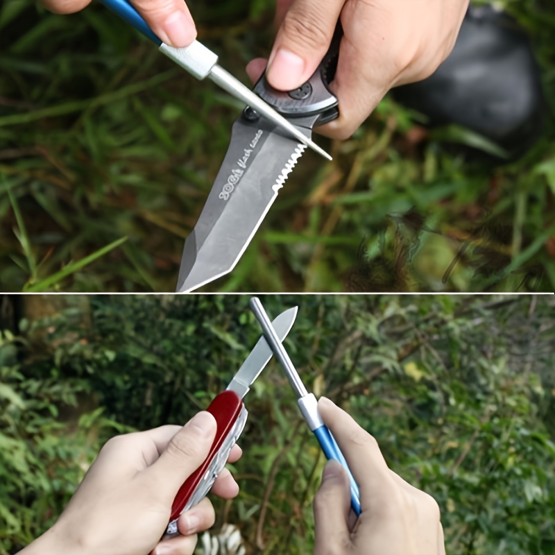 Outdoor Mini Diamond Fish Knife Hook Sharpener Sharpening File Fishing &  Hunting