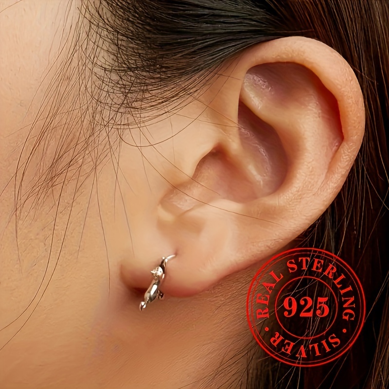 Fashionable Cat Ring Earring Set 925 Sterling Silver
