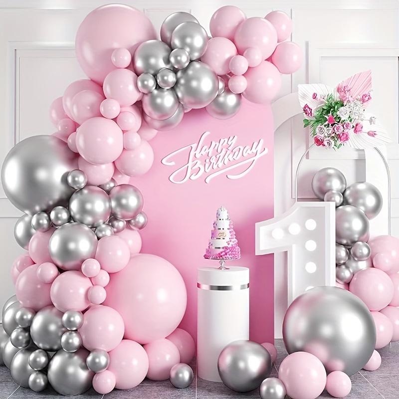 143 Piezas Kit Arco Guirnalda Globos Rosa Dorado Globos - Temu