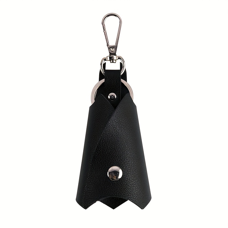 Black Leather Bell Key Holder