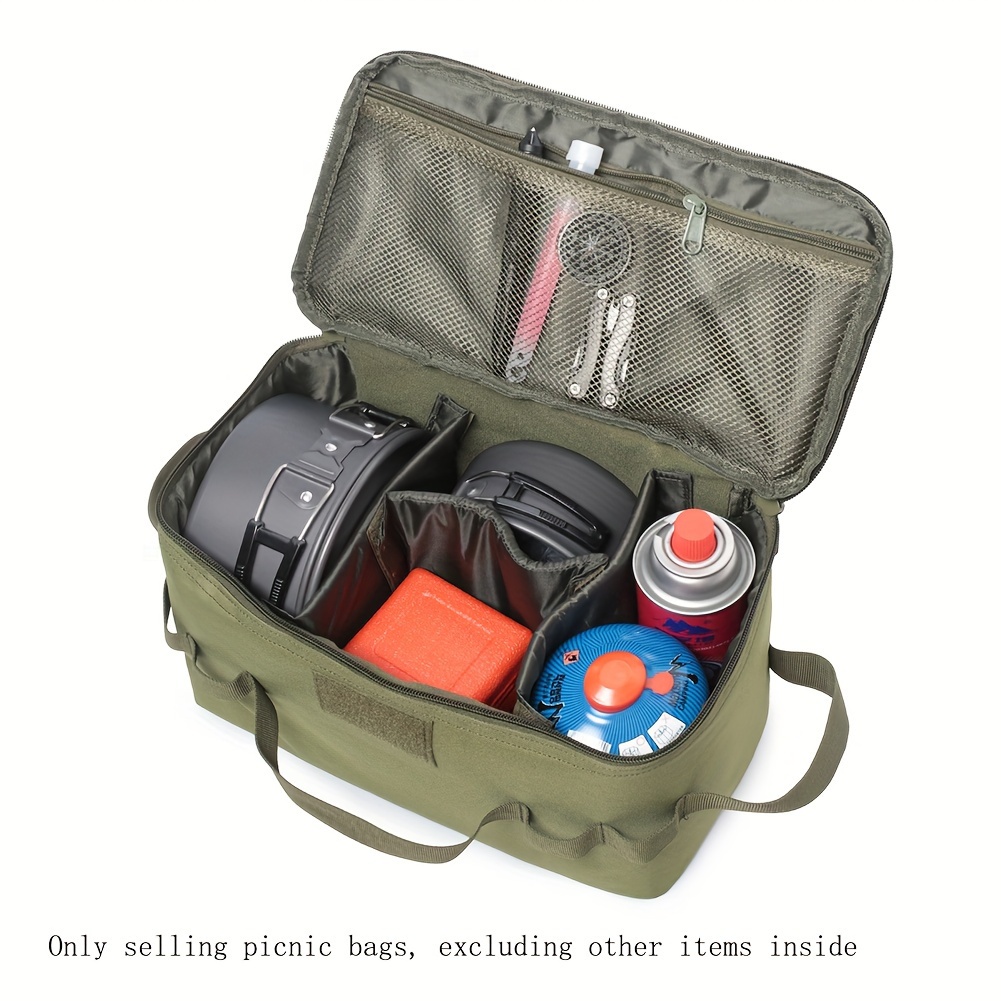 

1pc Tactical Camping Storage Bag, Tactical Utility Tote Bag, Camping Cookware Organizer, Trunk Organizer With Shoulder Strap