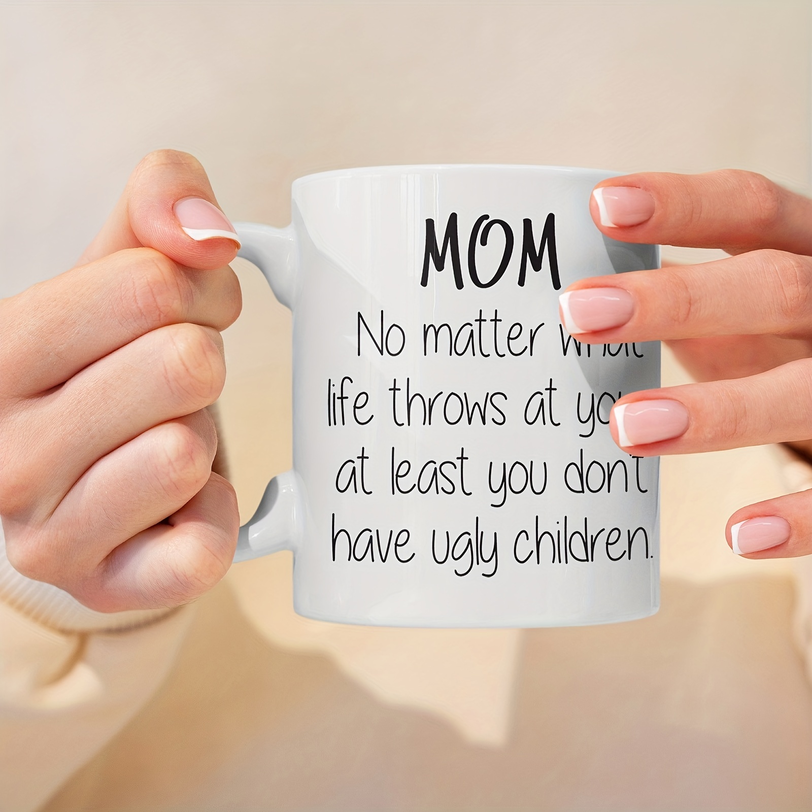 Mothers Day Gifts for Mom from Daughter Son, Dear Mom Mug, 11oz Novelty  Funny Coffee Mugs, Christmas Birthday Presents Idea