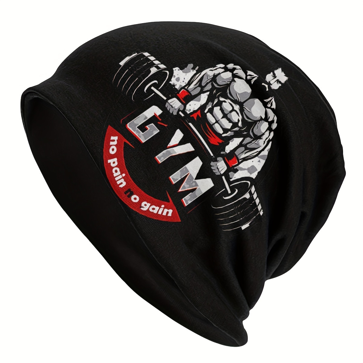 1pc Bodybuilding Gym Beanies Thin Men Turban Bonnet Polyester Hats