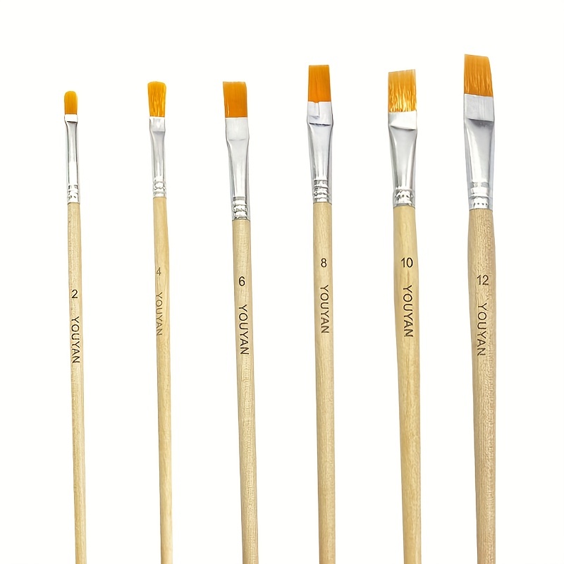 Wooden Stencil Brush Set 3Pcs Natural Bristle Template Paint Brushes for  Acrylic Oil Watercolor Art Painting on Wood Wall Paper and Crafts Project  DIY 