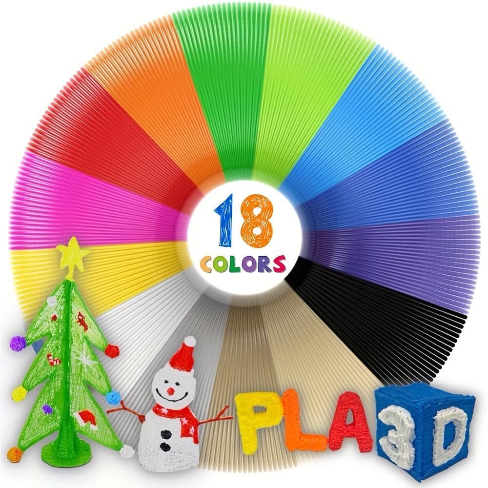 15 Colors 3d Pen 3d Printer Pla Filament Pla 3d Print - Temu