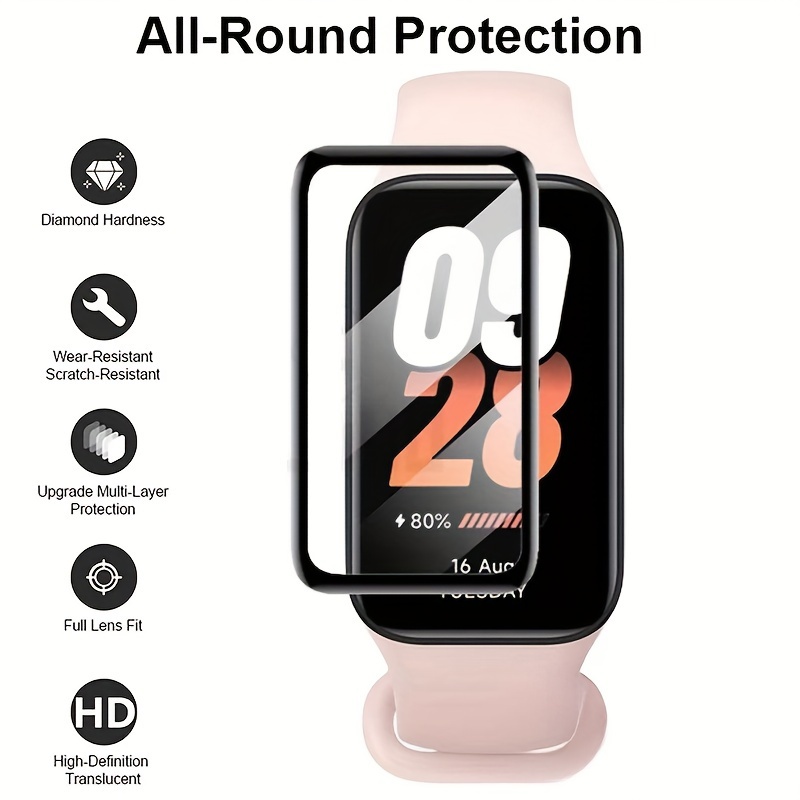 For Xiaomi Mi Band 8 Case Cover Anti-scratch Protective Case with Screen  Protector Film for Mi Band 8 Smartwatch Accessories - AliExpress
