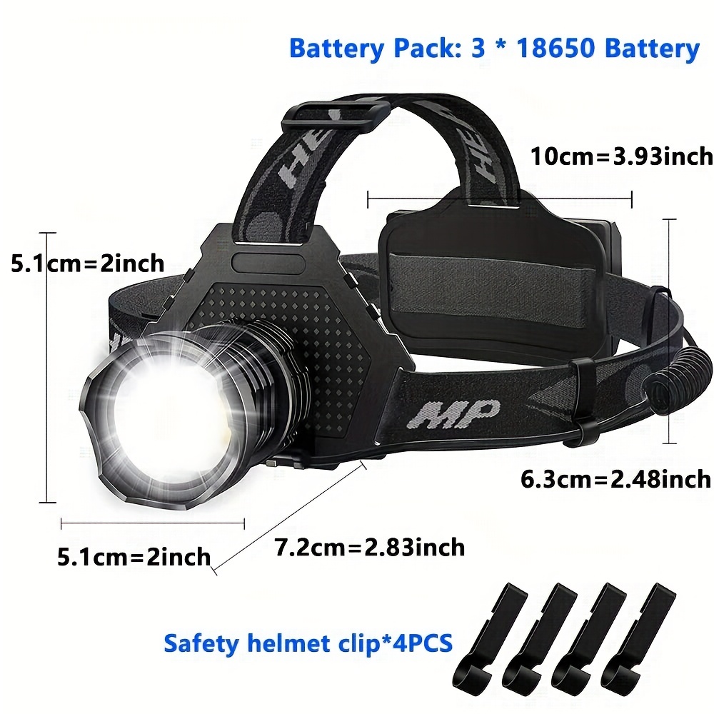 Ultrabright Led Head Lamp: 9000 High Lumen, Modes, Usb Rechargeable,  Waterproof, Perfect For Camping, Hunting, Running, Cycling  Outdoor  Activities! Temu Australia