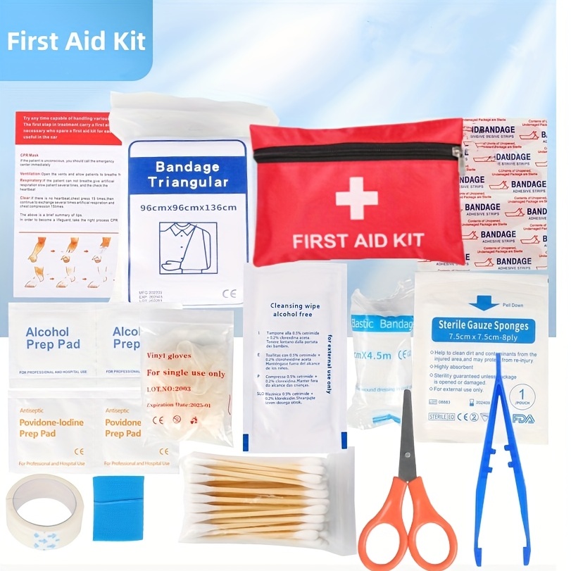 First Aid Box First Aid Supplies Home/businesses Emergency - Temu