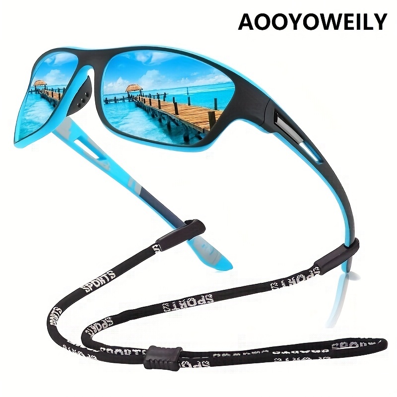 

Unisex Polarized Fashion Square Outdoor Sports Glasses For Cycling Climbing Driving For Women & Men