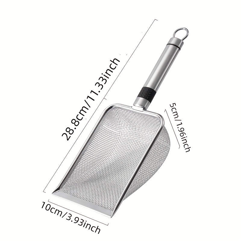 Stainless Steel Reptile Sand Shovel 10 Mesh Cleaning Tools Durable