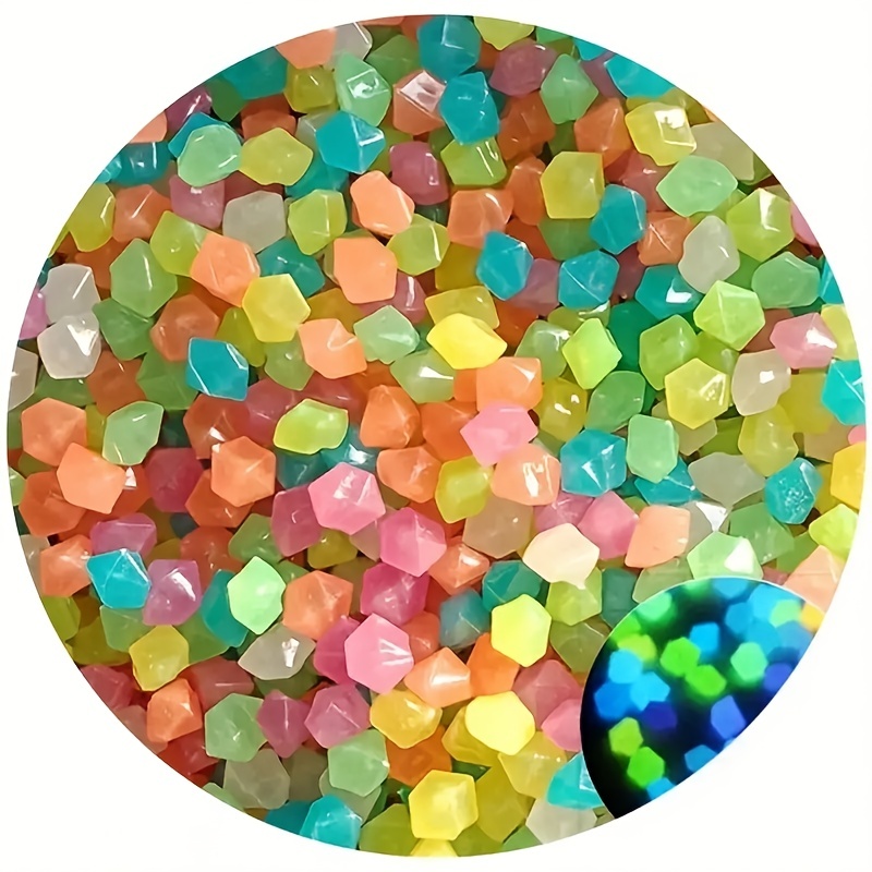 50pcs Glow In The Dark Pebbles for Garden and Wedding Decor