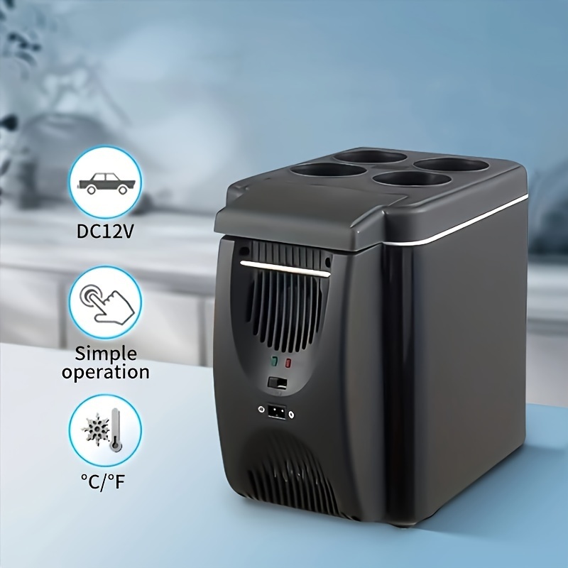 Mini Fridge 10l Ac Small Refrigerator Portable Thermometric Cooler And  Warmer Freezer Skincare Fridge For Foods Beverage Medications Home Dorm Car  - Automotive - Temu