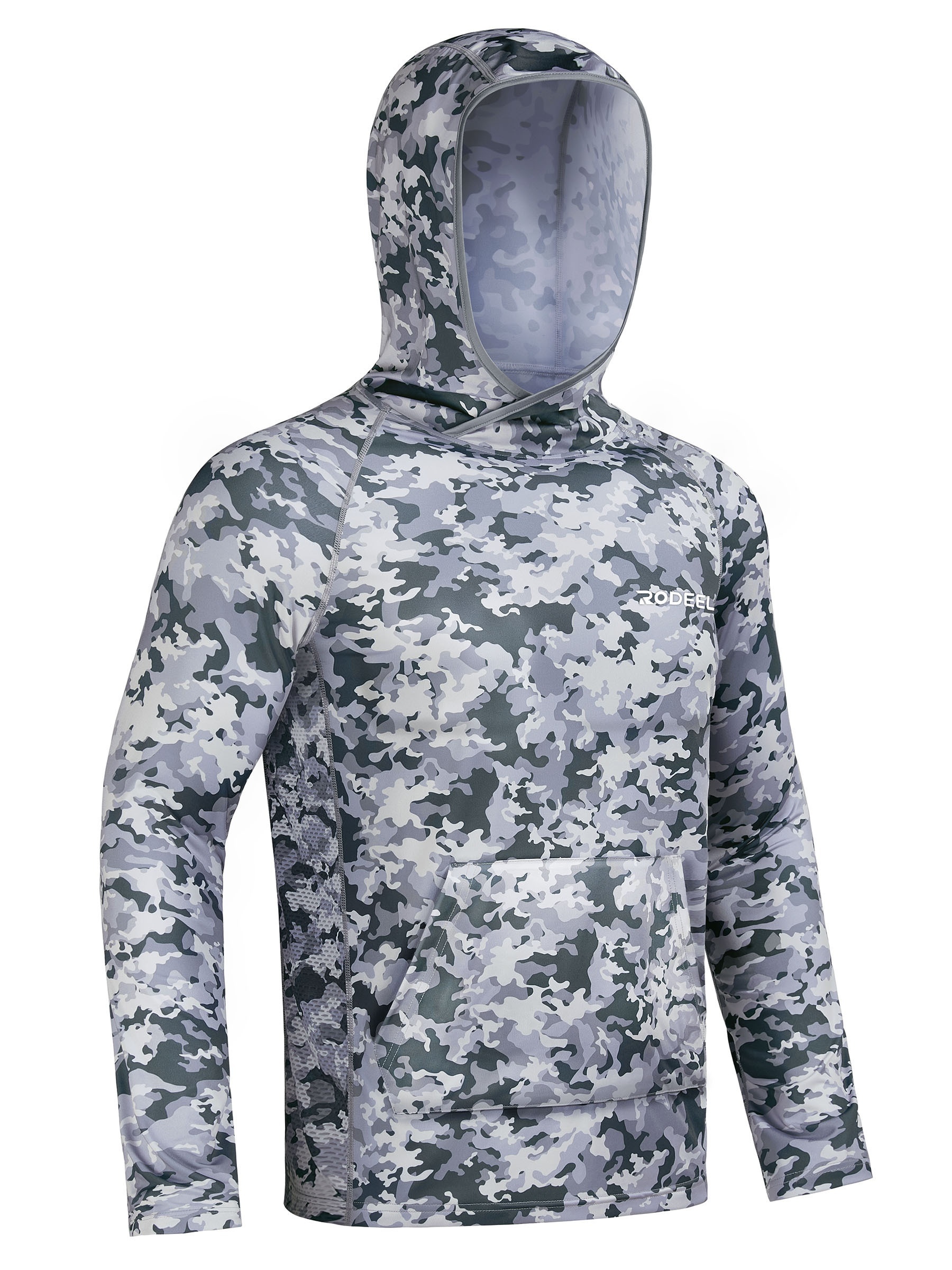 Men's Camouflage Sun Protection Upf 50+ Rash Guard Mask - Temu